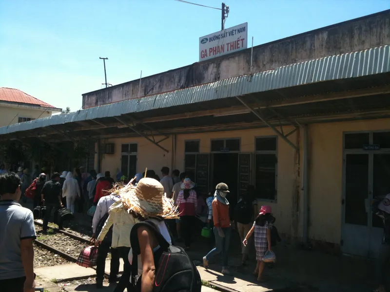 Tại ga tàu Phan Thiết
