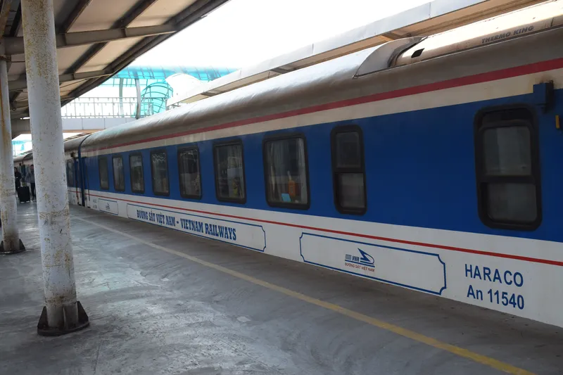 A train in Hanoi, Vietnam